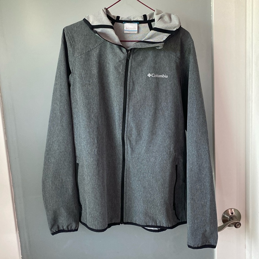 Columbia Gray Rain Jacket